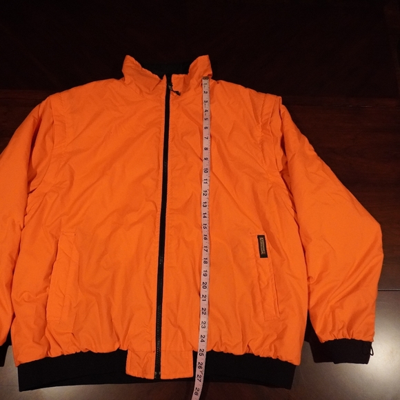 37a) REMINGTON Convertible Reversible Hunting Fleece Jacket Vest Sz. Large - Picture 2 of 12